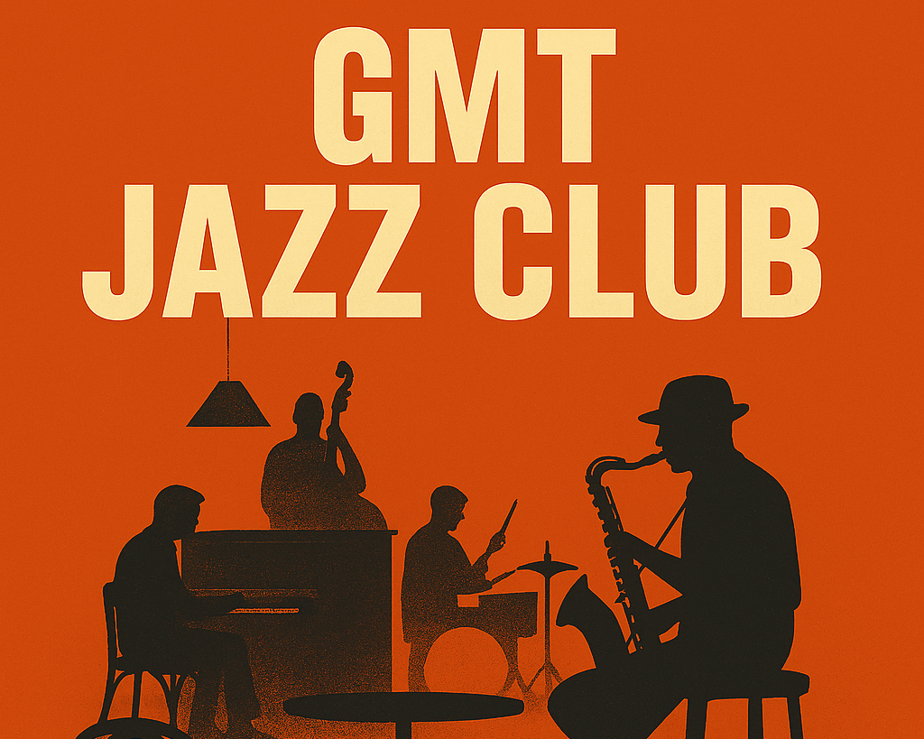 GMT Jazz Club poster illustration in Glass Mask Theatre