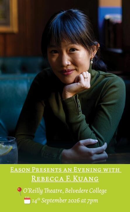 Rebecca F. Kuang Live at the O'Reilly Theatre, Dublin – 14 Sep 2026