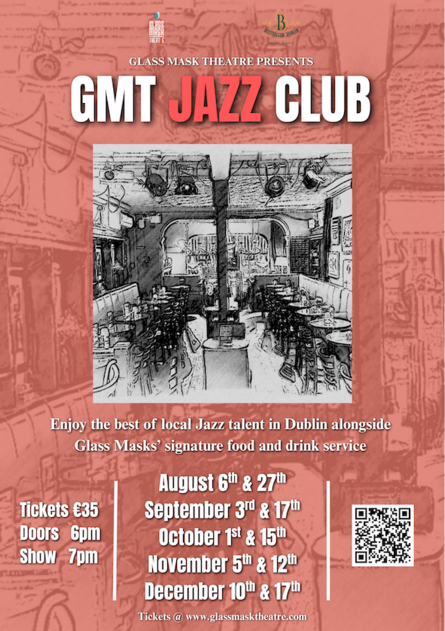 GMT Jazz Club Autumn Nights at Glass Mask Theatre, Dublin – Sep to Dec 2026