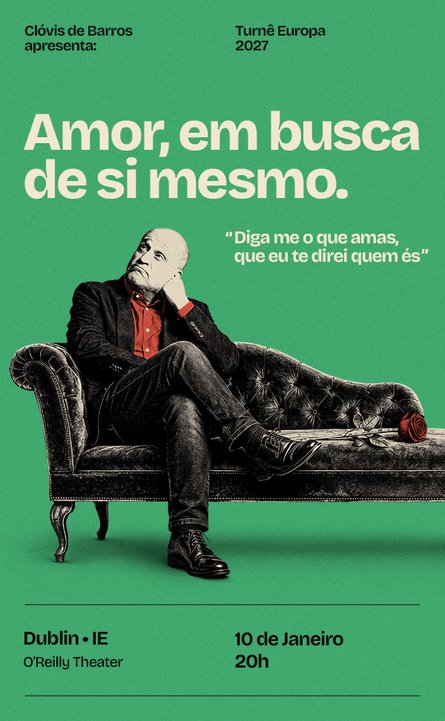Amor, em busca de si mesmo: Clóvis de Barros Filho at the O'Reilly Theatre, Dublin - 10 January 2027