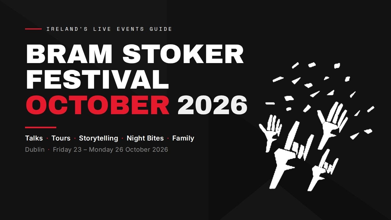 Dublin City Council Bram Stoker Festival 2026: Your Guide to Every Event