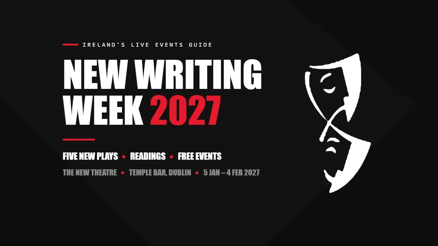 New Writing Week 2027 at The New Theatre, Dublin: Your Guide to All Five Readings