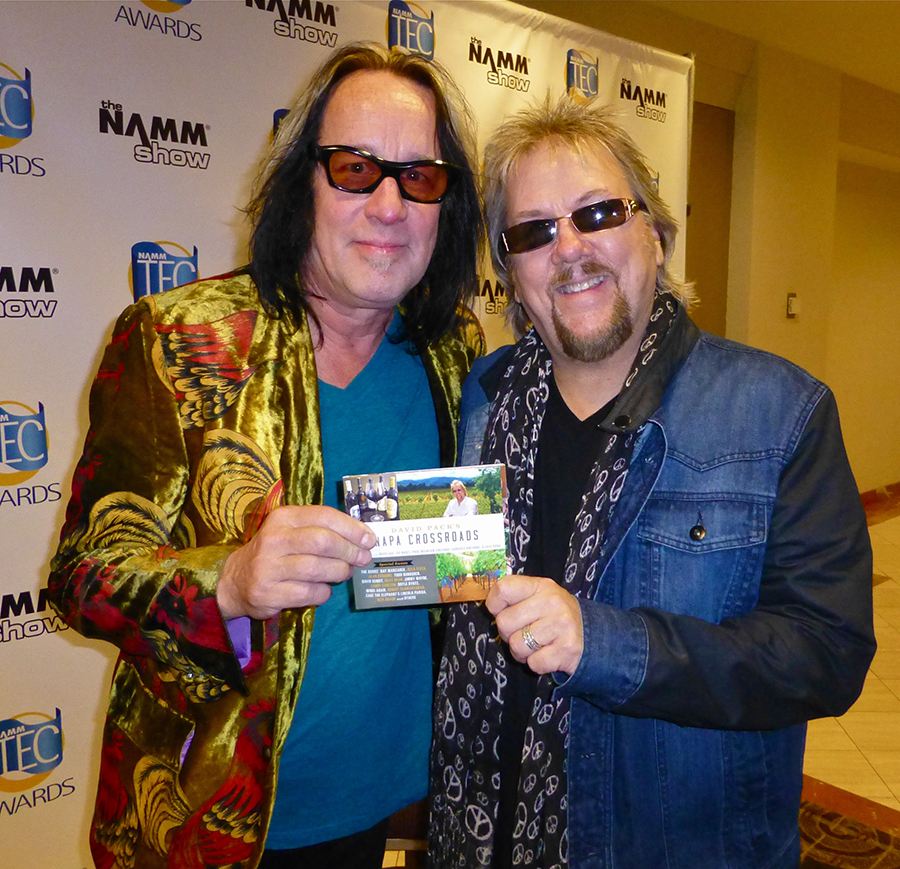 With long-time friend-wizard Todd Rundgren.