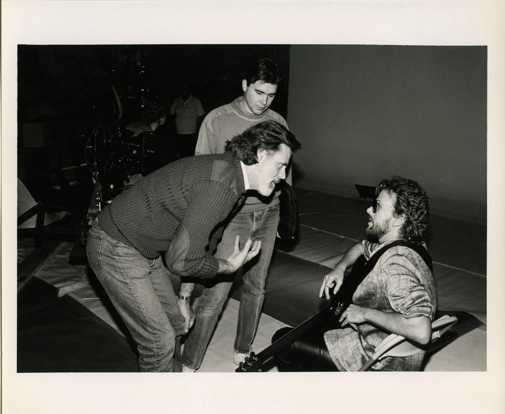 Legendary Director Taylor Hackford with Steve Gyllenhaal (father of Jake & Maggie) directs David's music video of his song "Prove Me Wrong" for Hackford's "White Nights" feature film