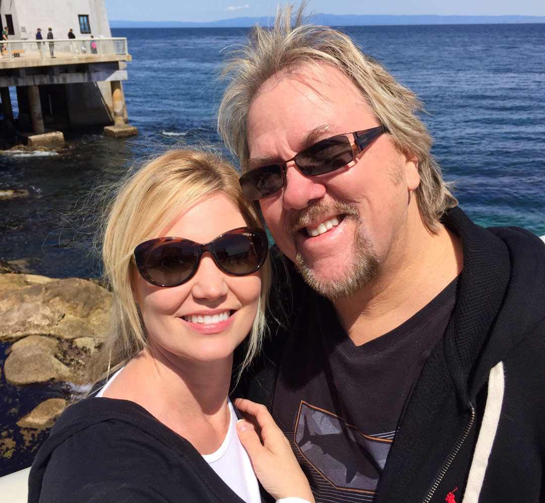 With Wife Stacey Groovin' in Monterey