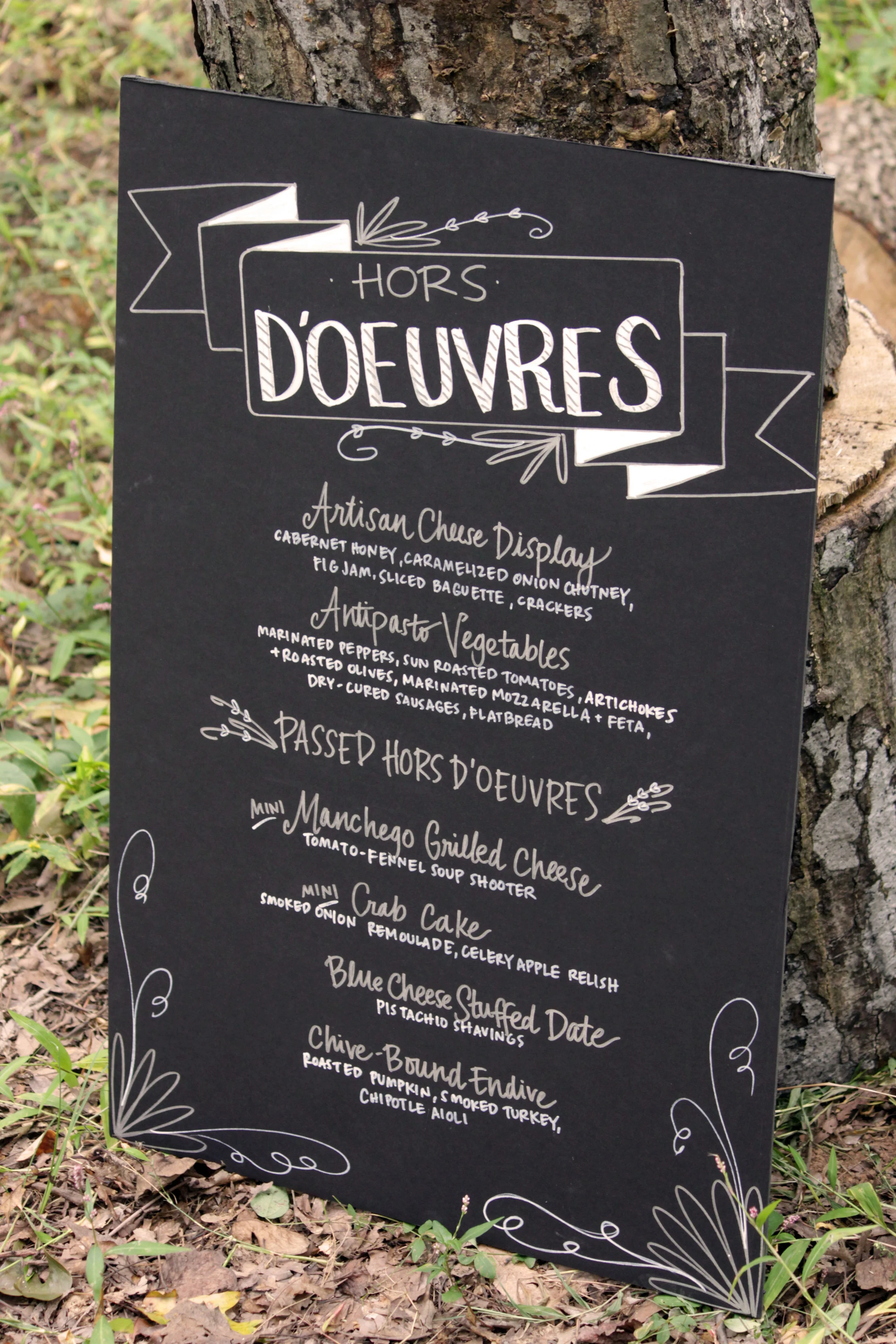 Wedding Custom Menu Board