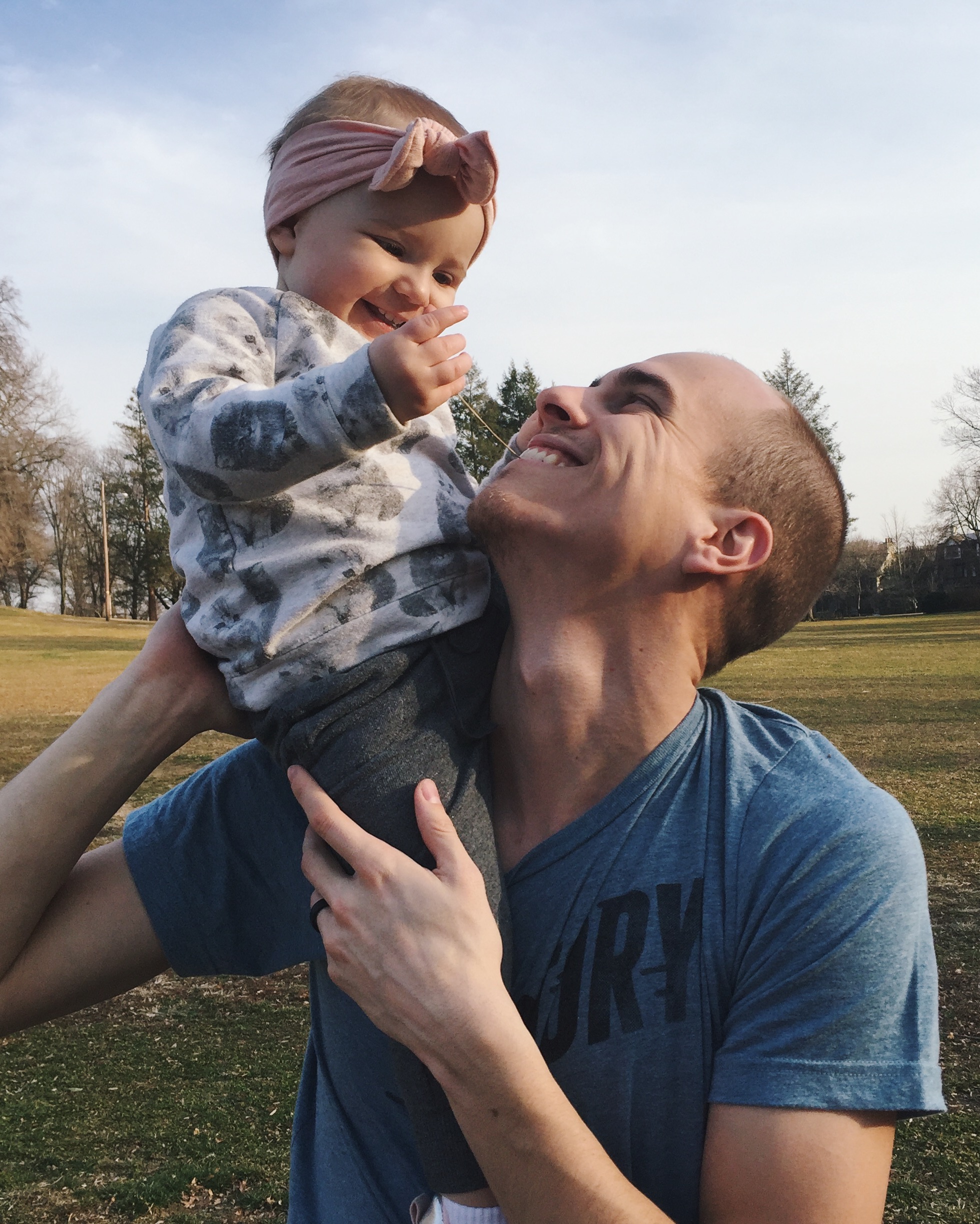 Over the last few months Pearl and I have grown much closer together. ☺️Her favorite word this last week has been "Dada" followed up by "chu chu" for the train that goes by our house. Not to sound cliche but I've been trying to enjoy every moment with Pearl while she is my only child. I'm thrilled to be having a second baby and look forward to seeing Pearl as an older sister. I really love you Pearly. 😘