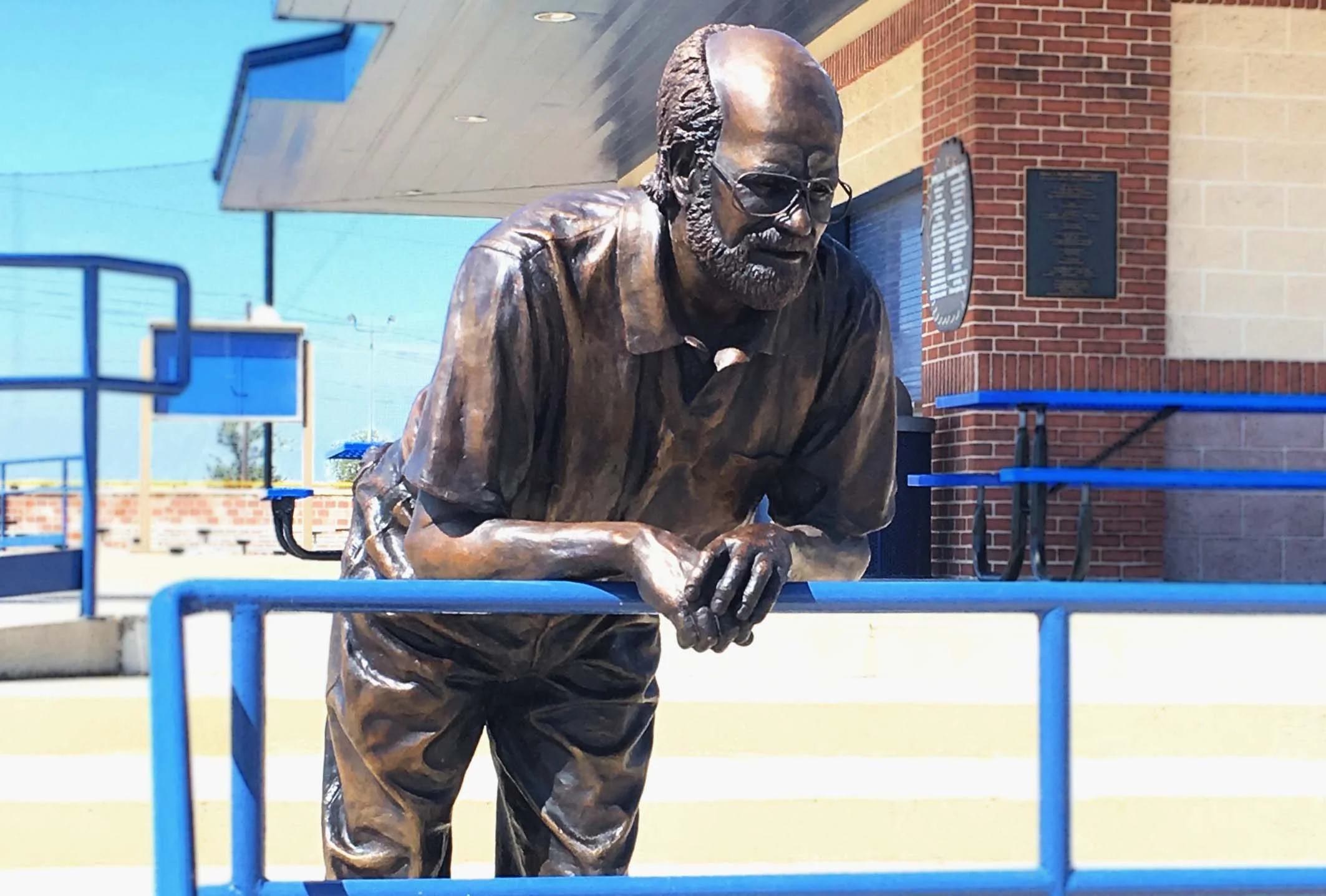 Installed - Memorial Portrait of Mr.Beebe by Lisa Perry