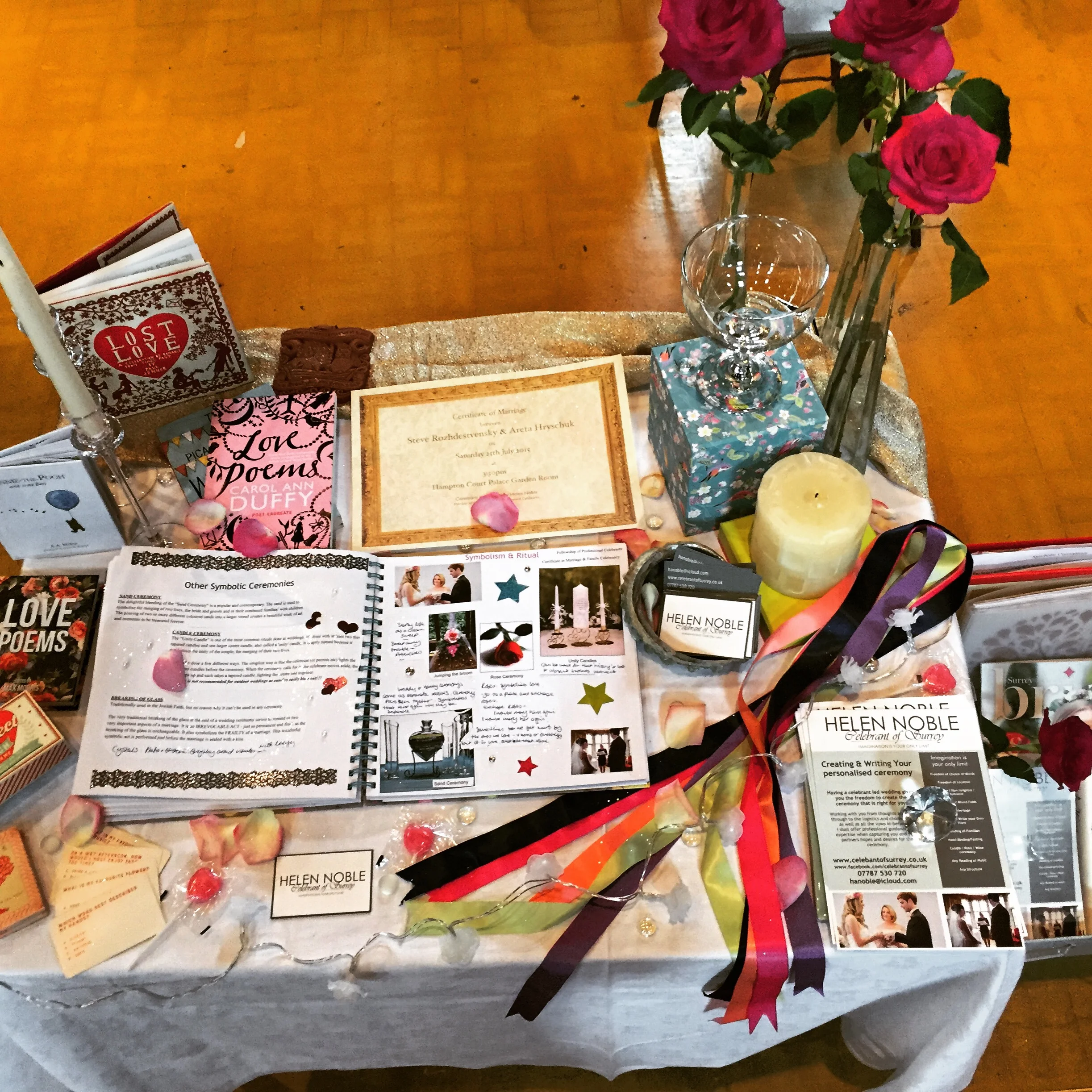 My little table at The Maltings Wedding fair