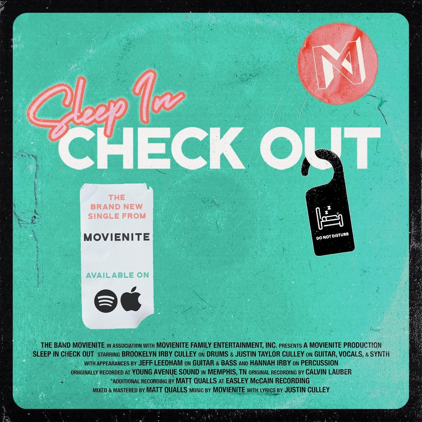 Our new single &ldquo;Sleep In / Check Out&rdquo; turns a week old today!🥳

Thanks to everyone who has been listening and messaging us with kind words of support. You guys keep us going.