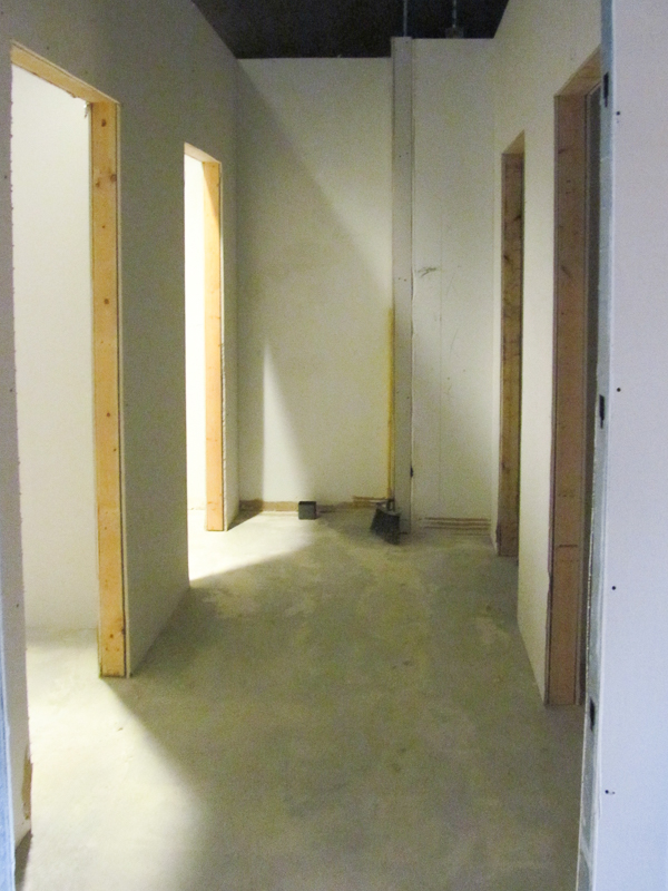 The Changing Rooms taking shape