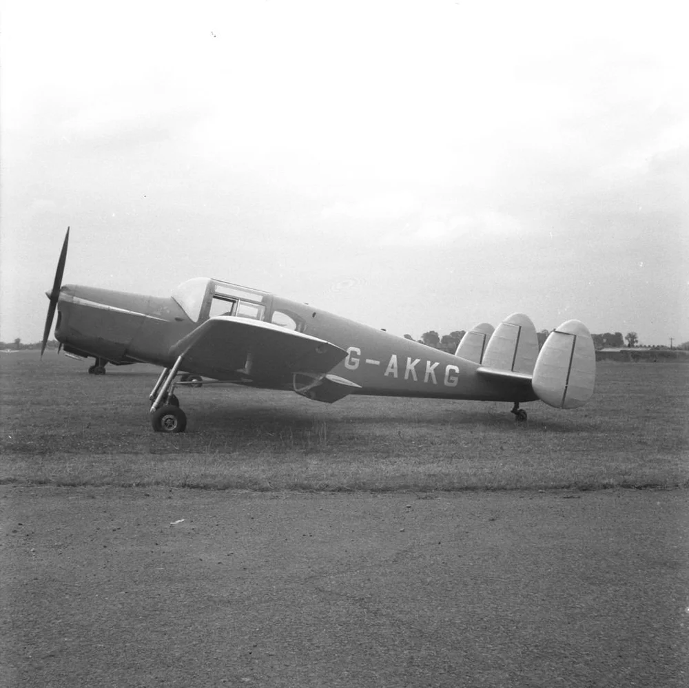   The Miles Messenger plane they set off in  