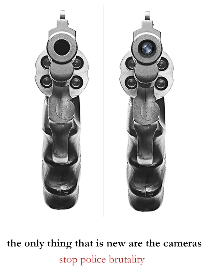  Visual created in response to seeing footage of police brutality 
