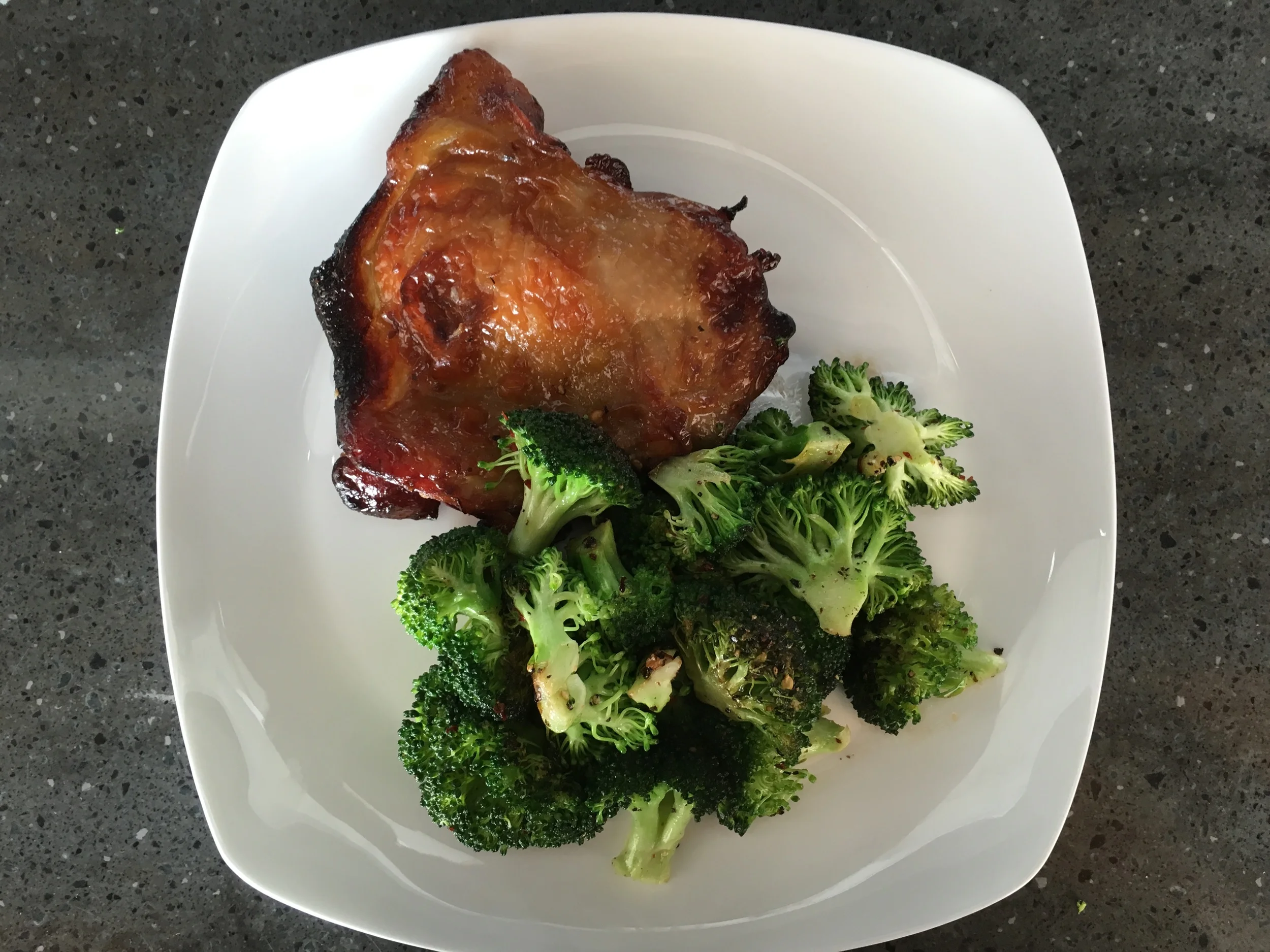 This broccoli recipe perfectly pairs with any meal! I combined the broccoli with a chicken breast for a nutritious lunch.