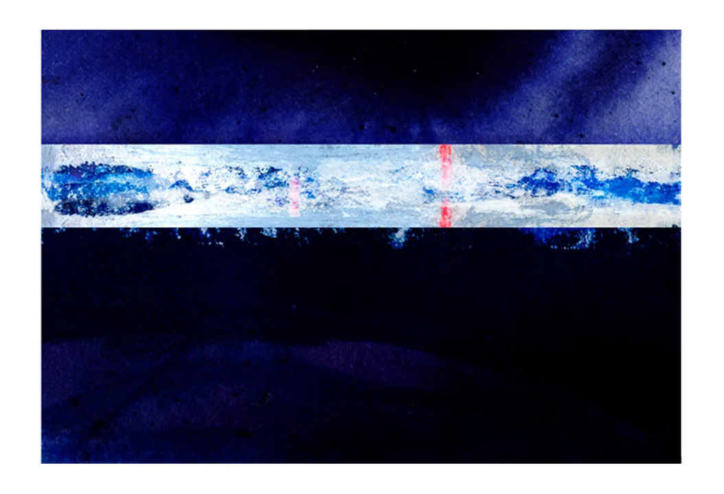  Soundwave , 2013. Mixed Media, digital print.