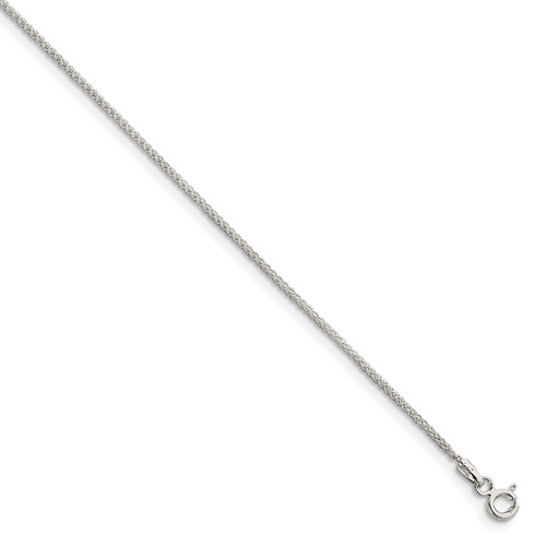 INOX Jewelry 5mm High Polished Finish Stainless Steel Spiga Chain Necklace  NSTC2405-22* - Sami Fine Jewelry