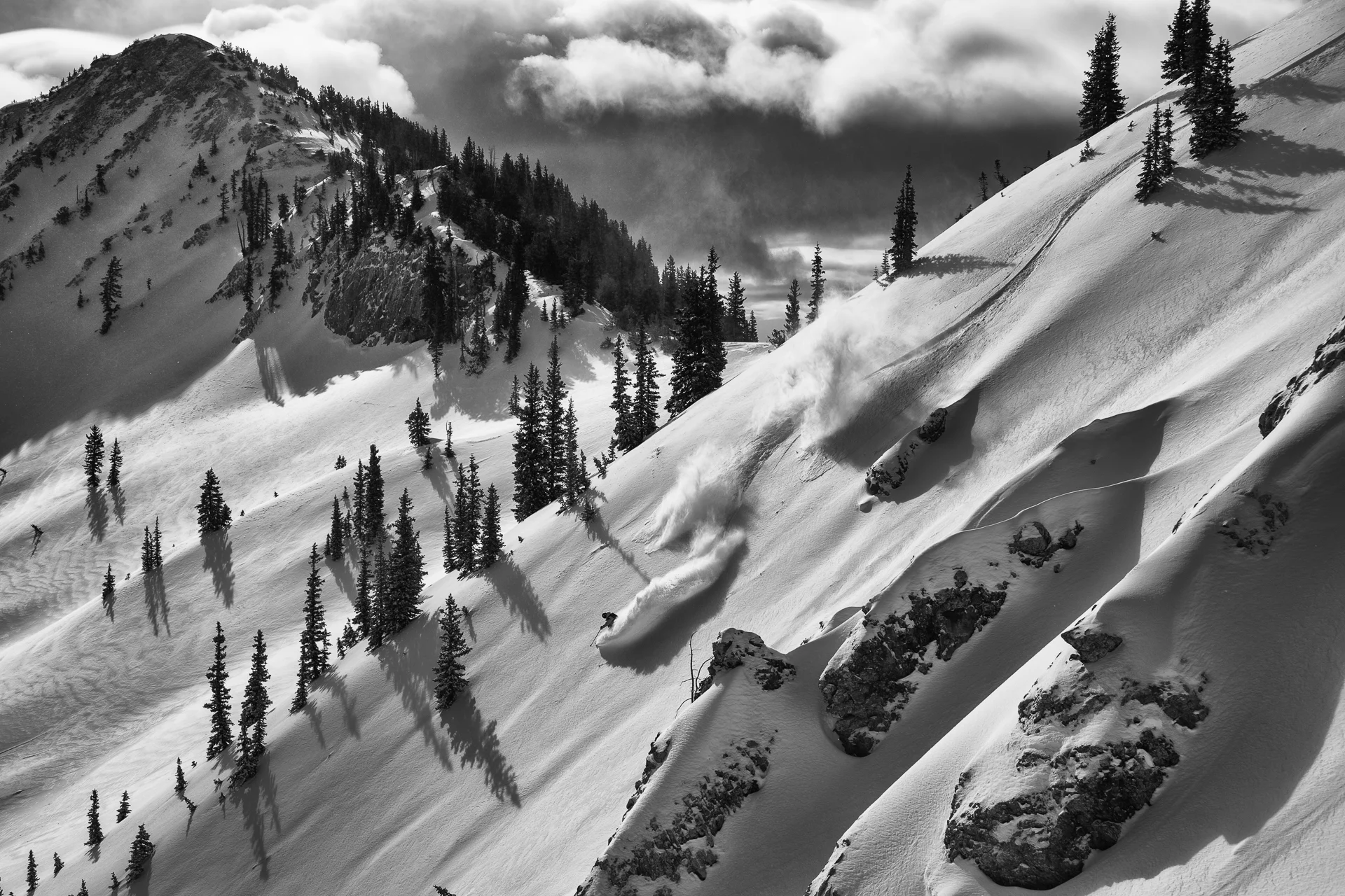 Latitudes. Alta Shuffle . Skier: Julian Carr. Photo: Adam Barker