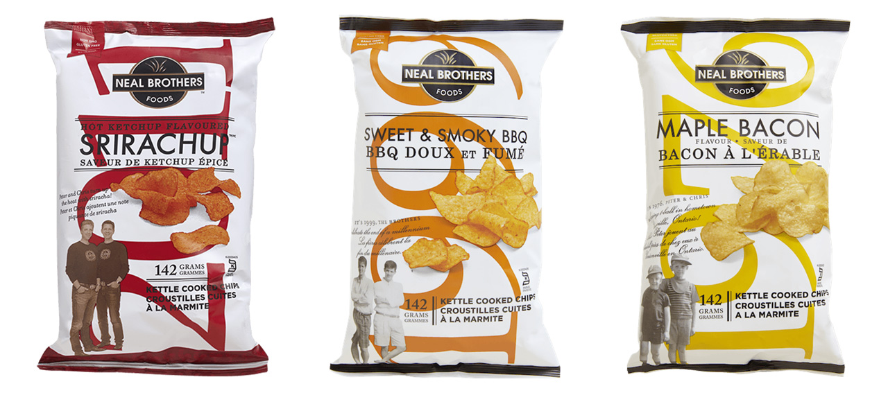 Neal Brothers Kettle Chips Packaging Design