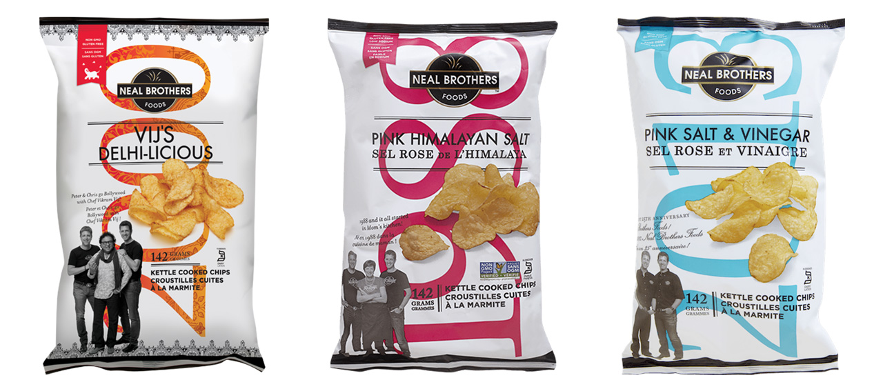 Neal Brothers Kettle Chips Packaging Design