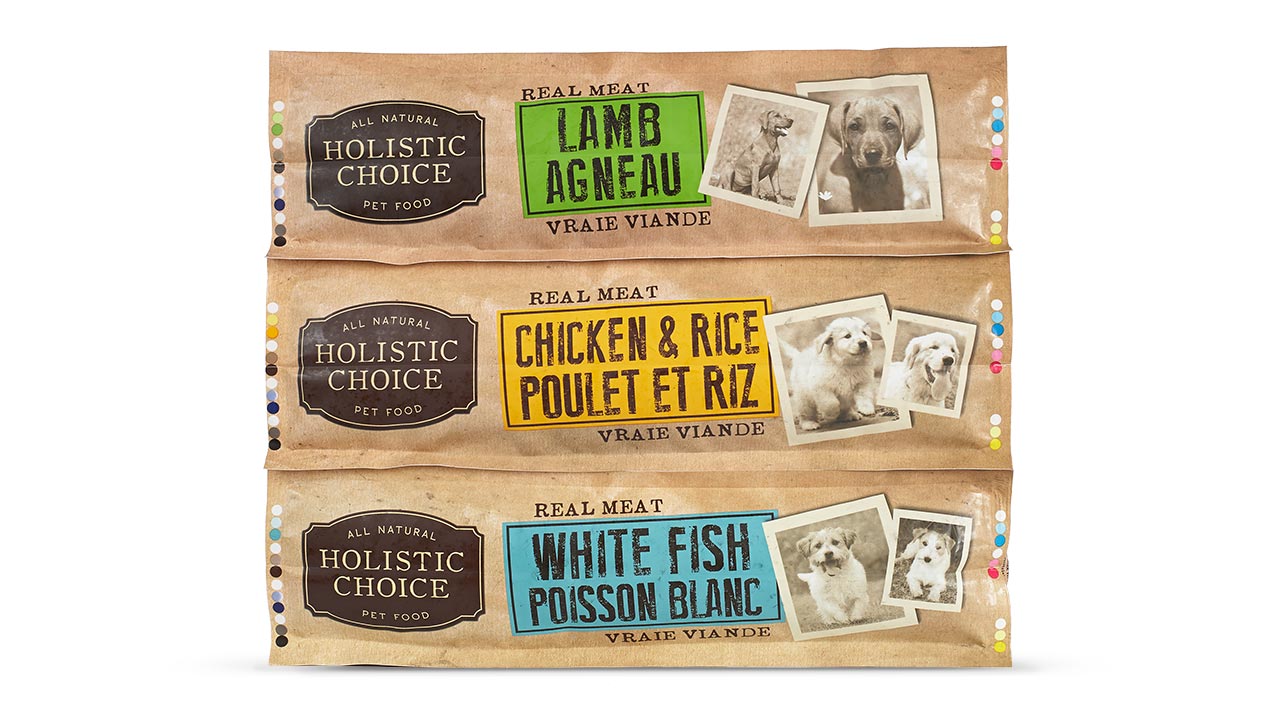 Holistic Choice Pet Food Packaging Design