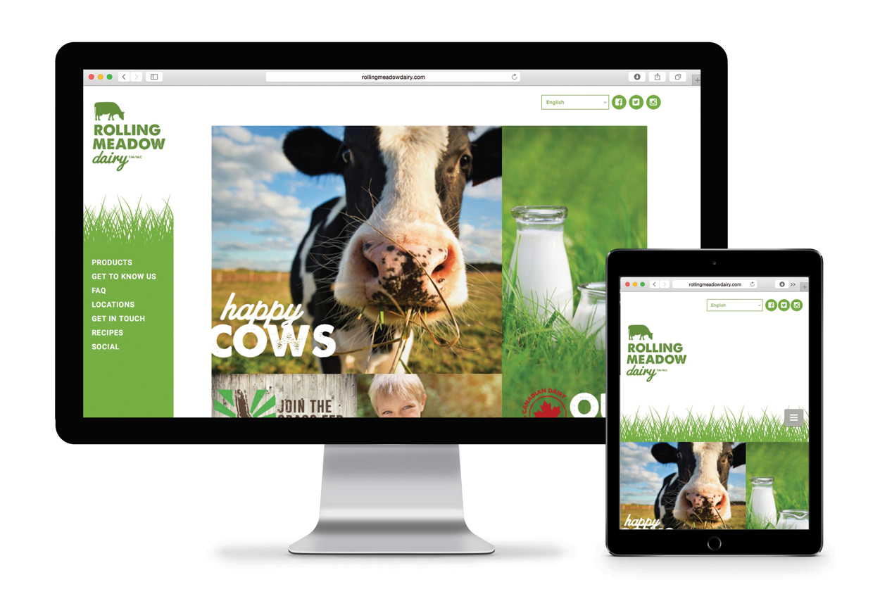 Rolling Meadow Dairy Web Design