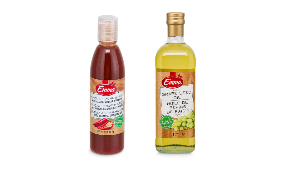 Emma Sriracha Glaze and Emma Pure Grape Seed Oil