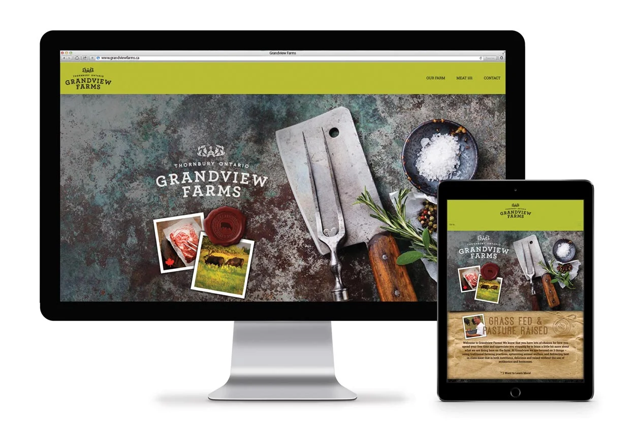 Grandview Farms web design