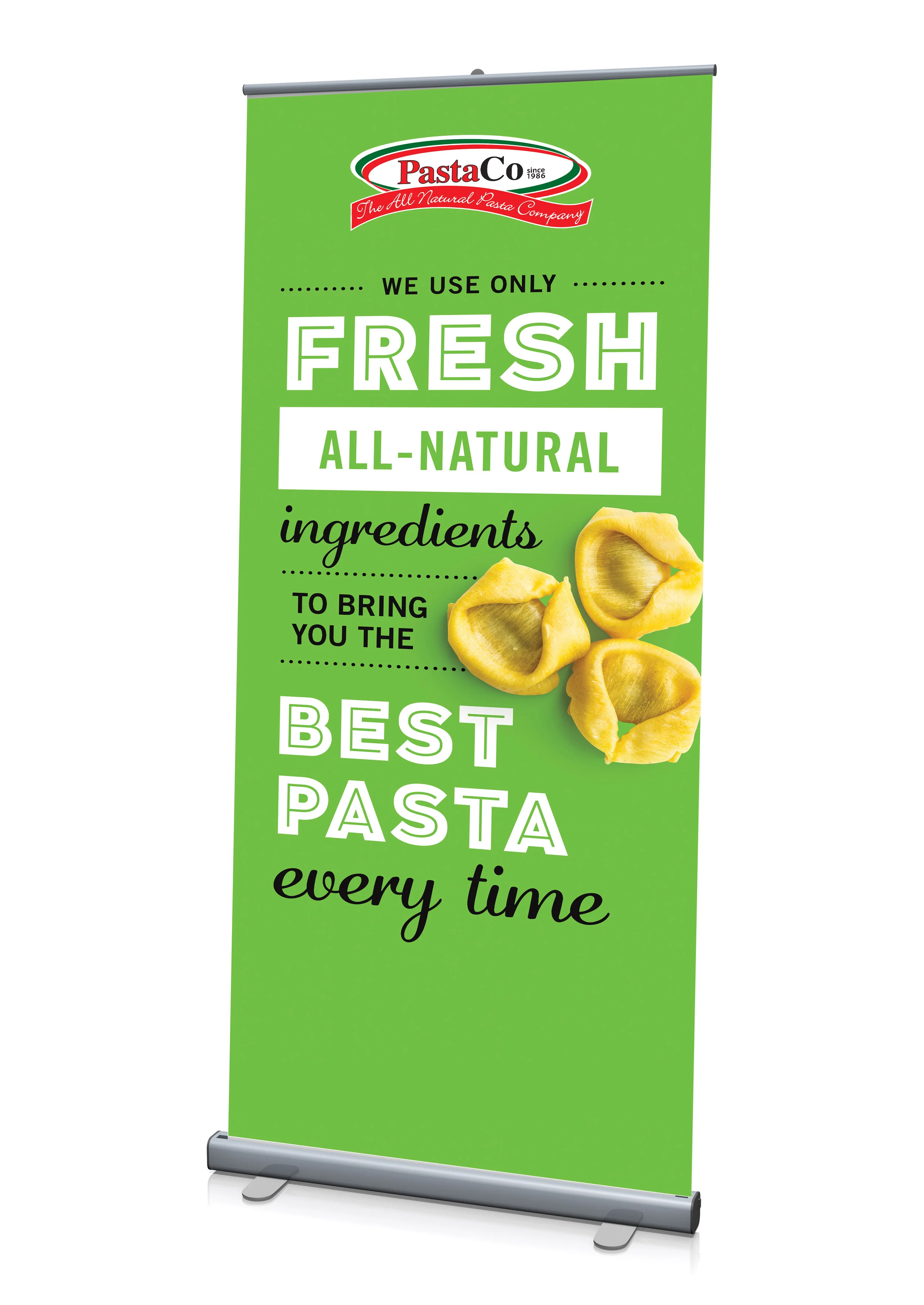 Pasta Co. Tradeshow Banner design