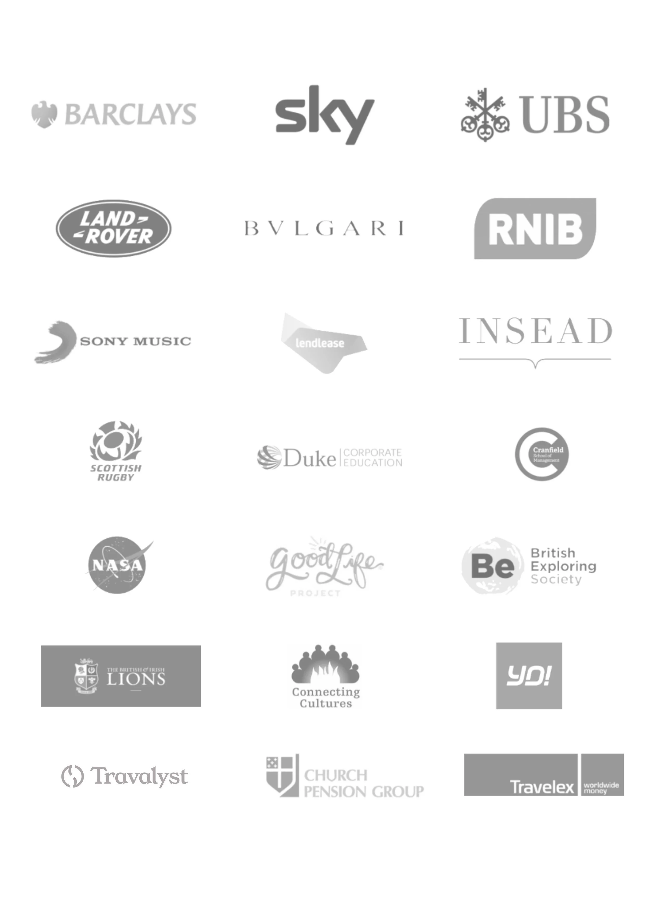 The team has worked with high profile organisations including Barclays, Sky, Land Rover, Sony Music and many more