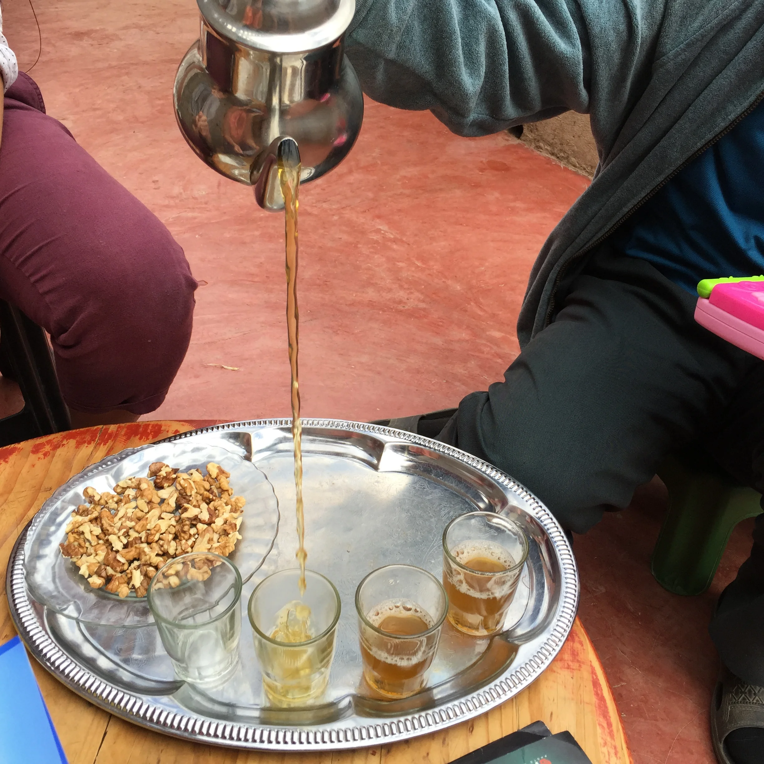 Moroccan mint tea in the Atlas Mountains 