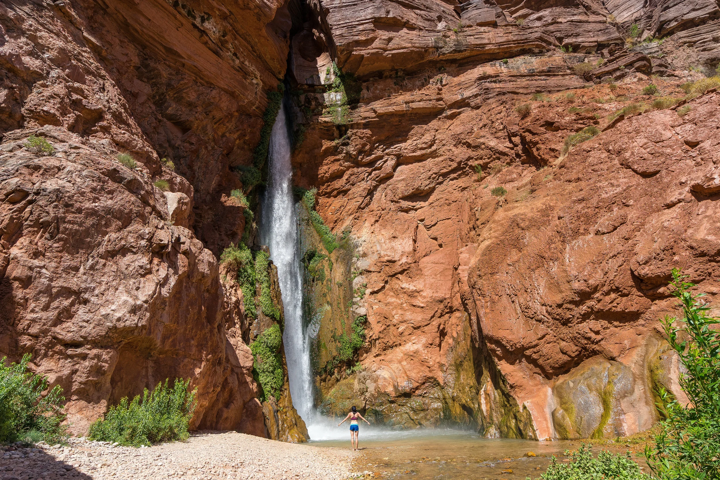 A well deserved swim at Deer Creek Falls.