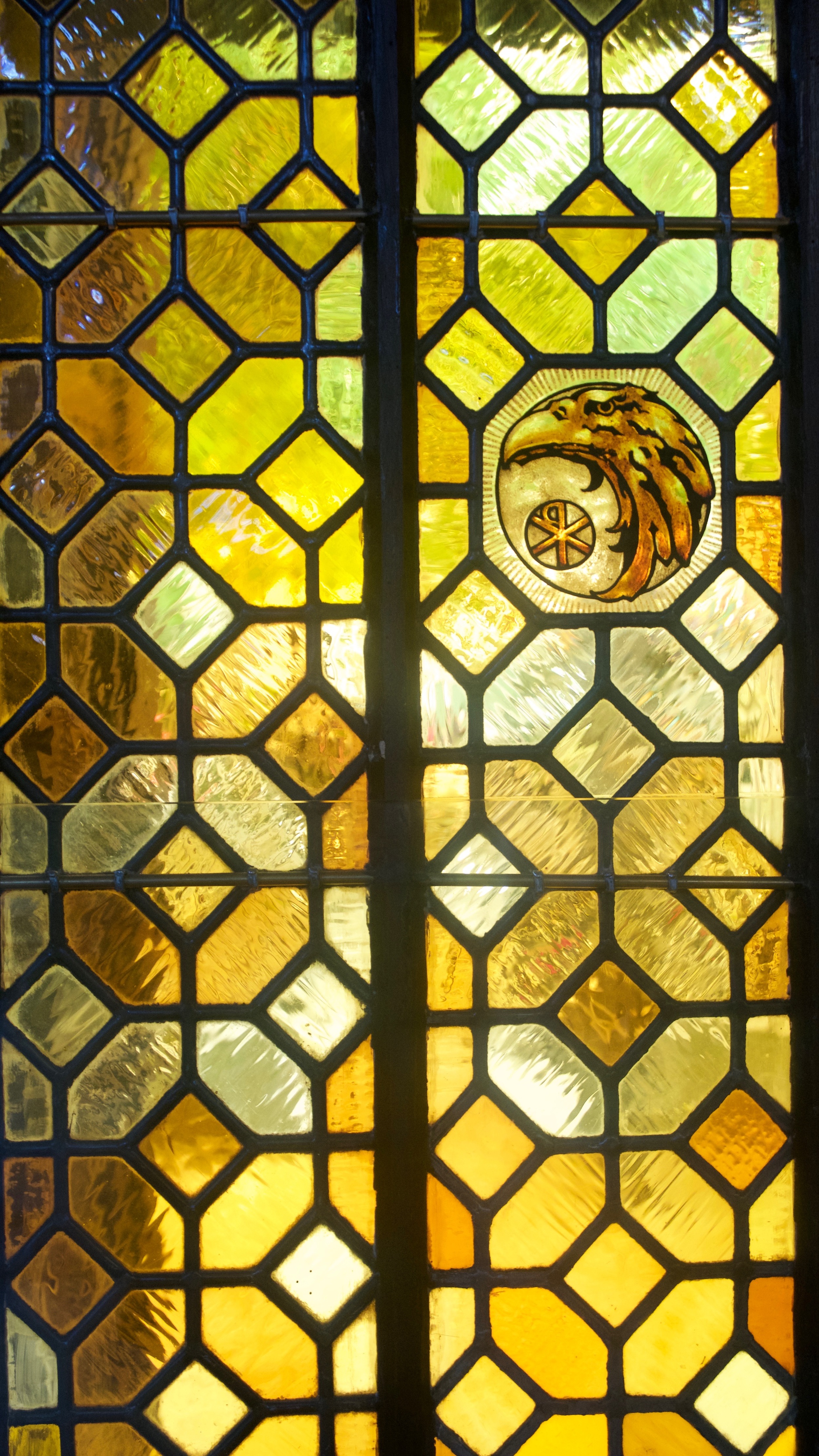 Beautiful stained glass at Saint Jean de Montmartre church. 