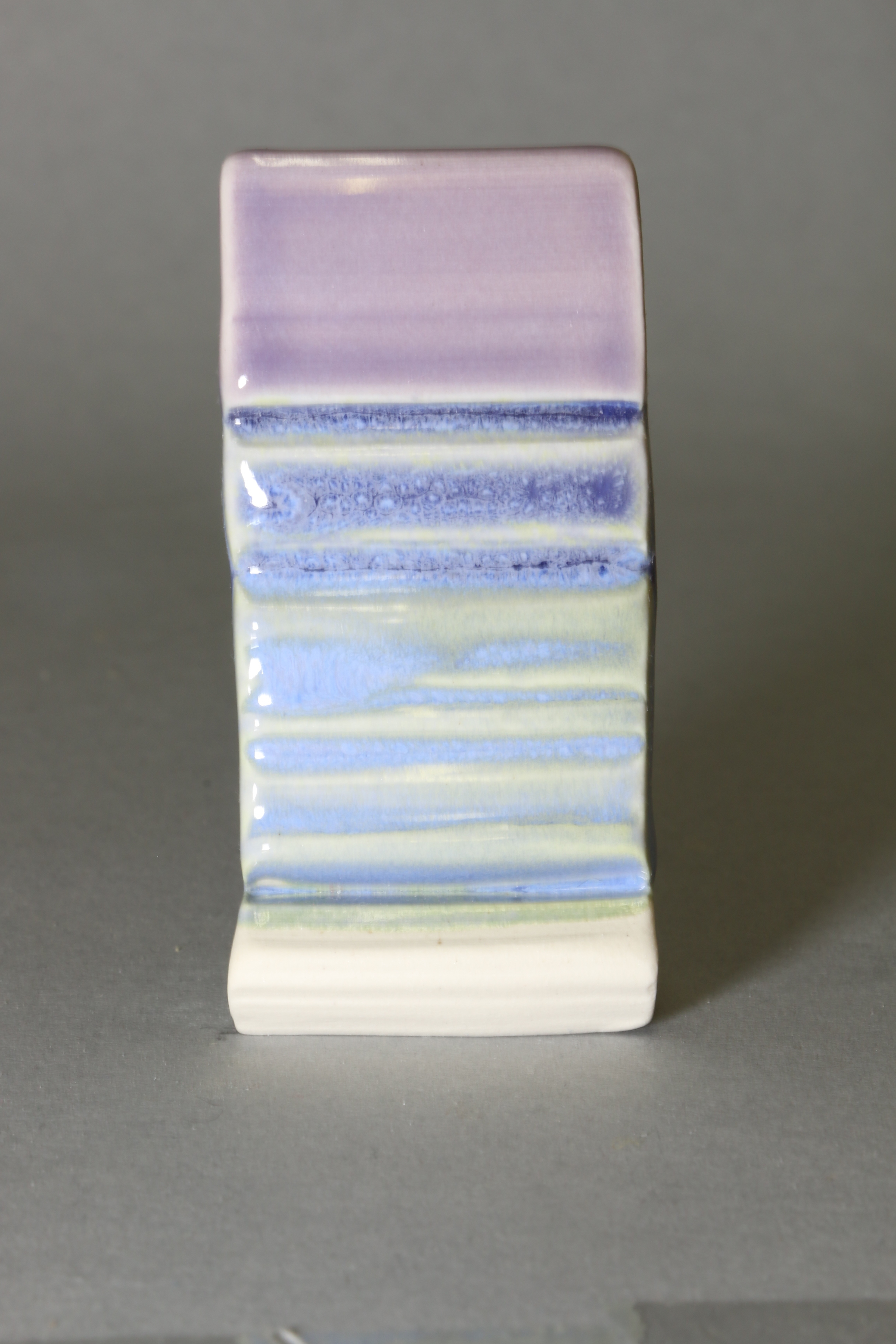 Lavender Celadon over Potter's Choice Arctic Blue