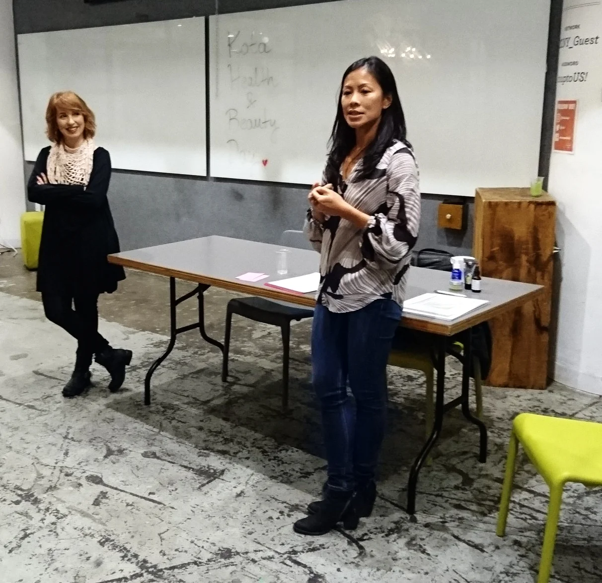 Mary Chan sharing her nutrition advice