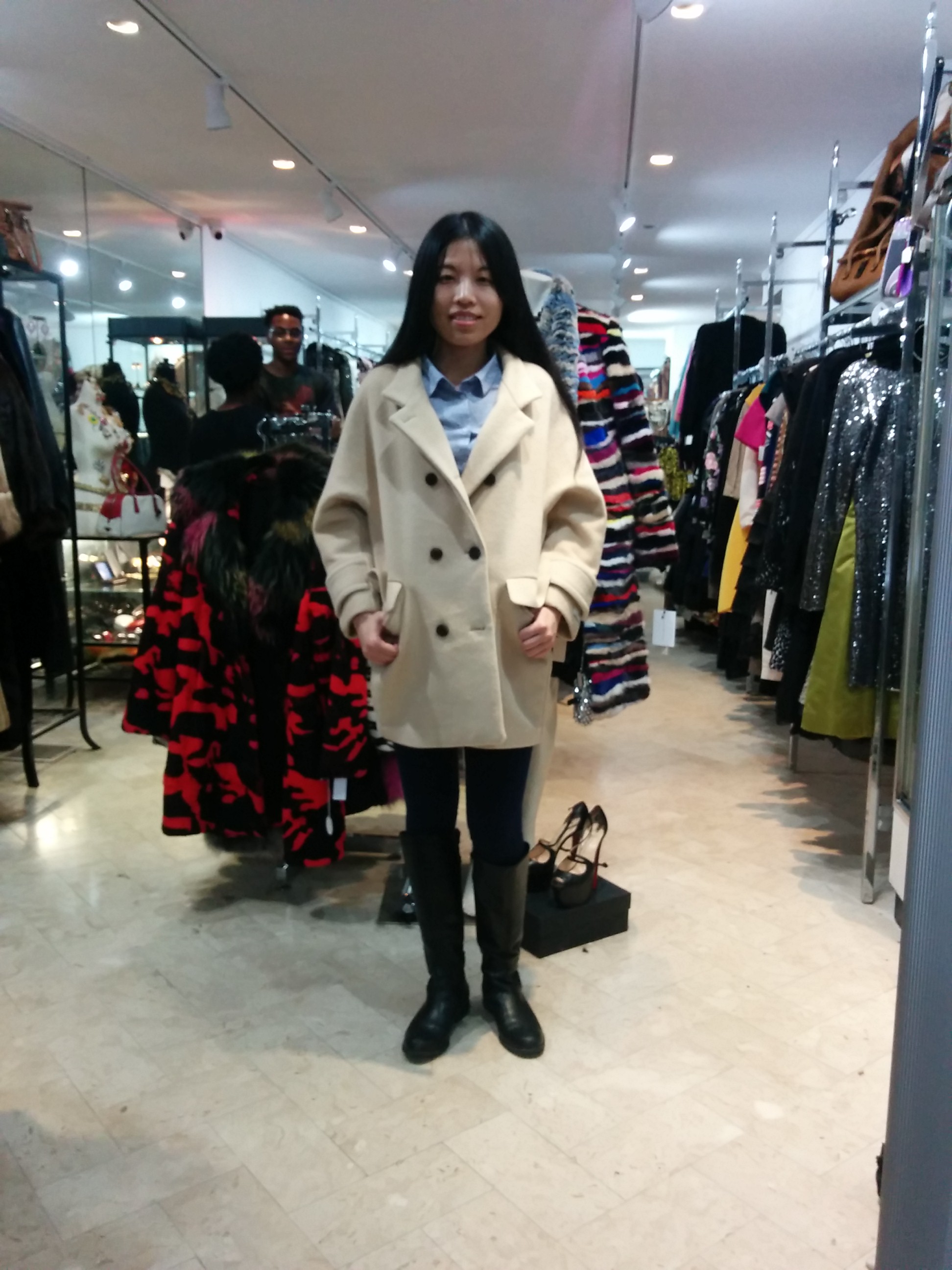 Coat Johanex , furs Richard Meyerson . @ Tatiana Designer Resale . 