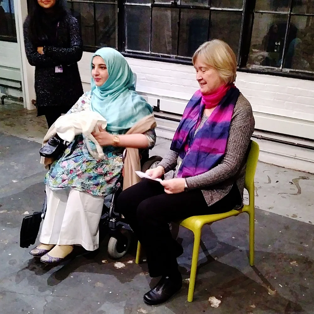 Tanzila Khan (left) and Jaana Rehnström