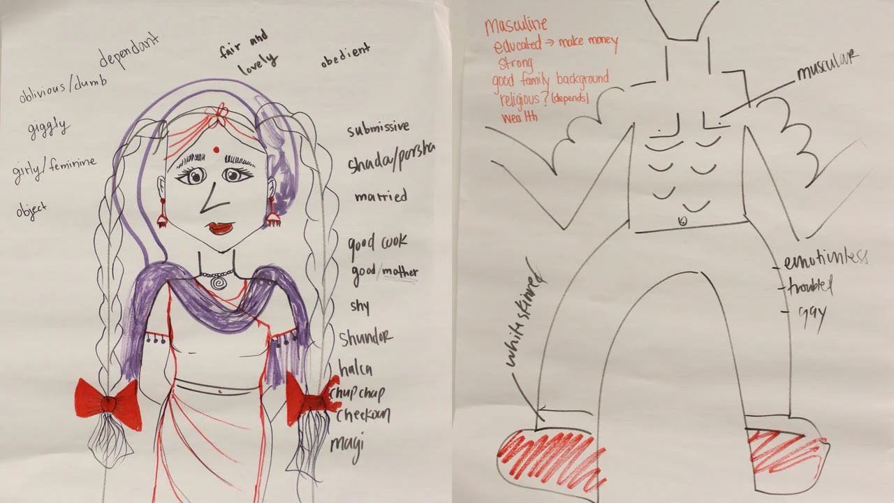 During the first sessions we discussed the gender stereotypes a lot.