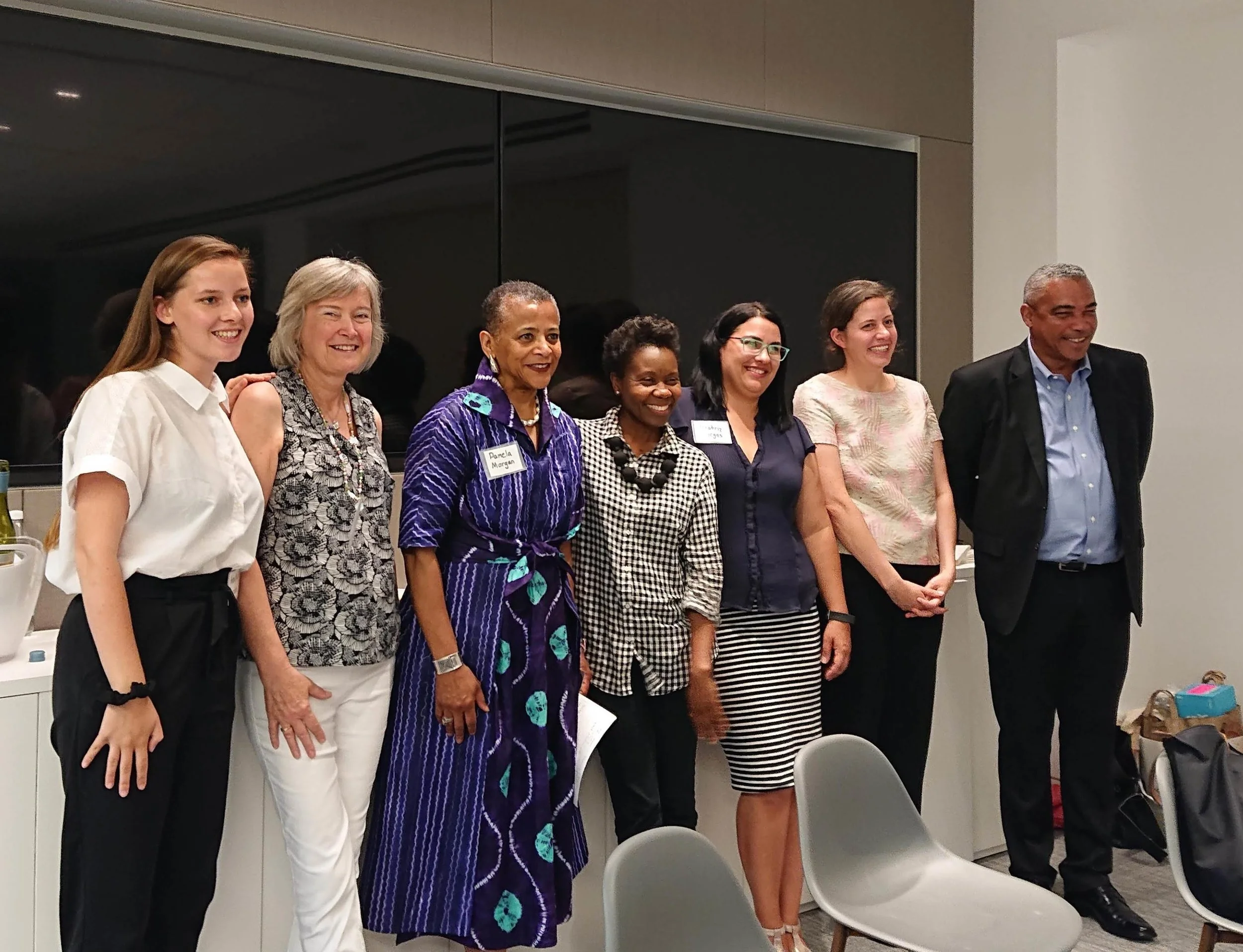 Annika Gordon, Jaana Rehnstrom, Pamela Morgan, Judithe Registre, Beatriz Borges, Stephanie Johanssen , and Michael Samuels, respectively.