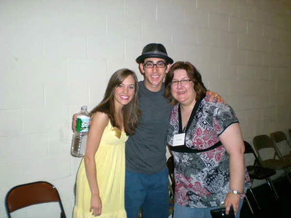 Max Crumm, Laura Osnes, and BTW teacher