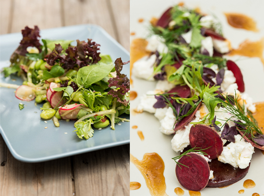 470_Soybean salad and beetroot and goats cheese salad.jpg