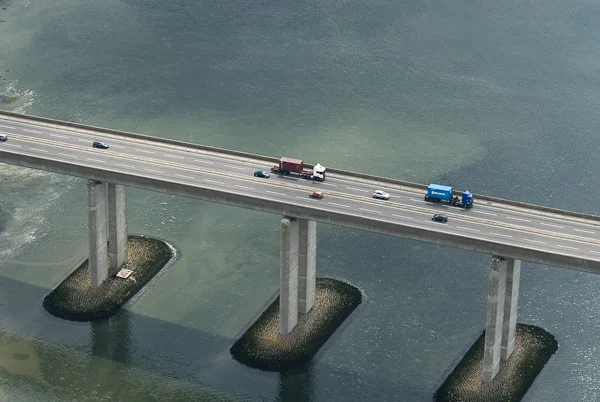 Aerial view of the Orwell Bridge, orwell bridge from the air