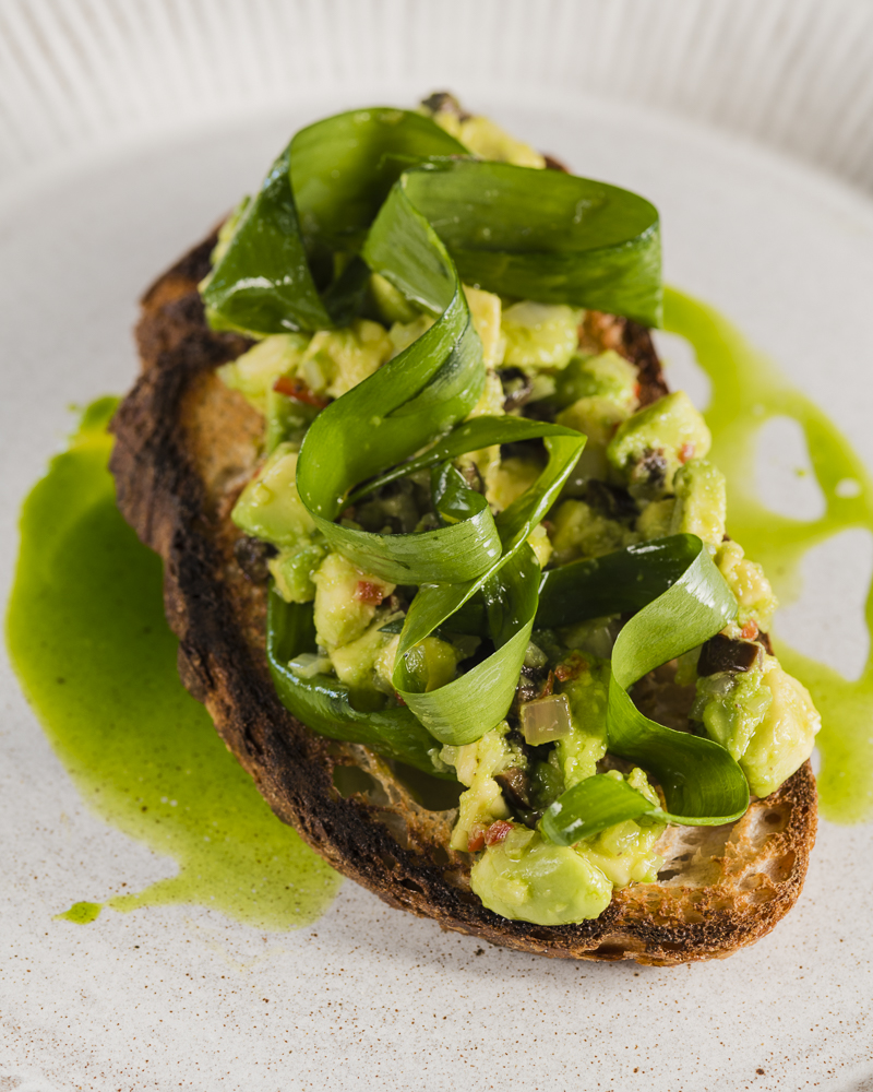 Avocado on Pumpstreet Sourdough, food photography by claudia gannon, Brunch at the unruly pig, 