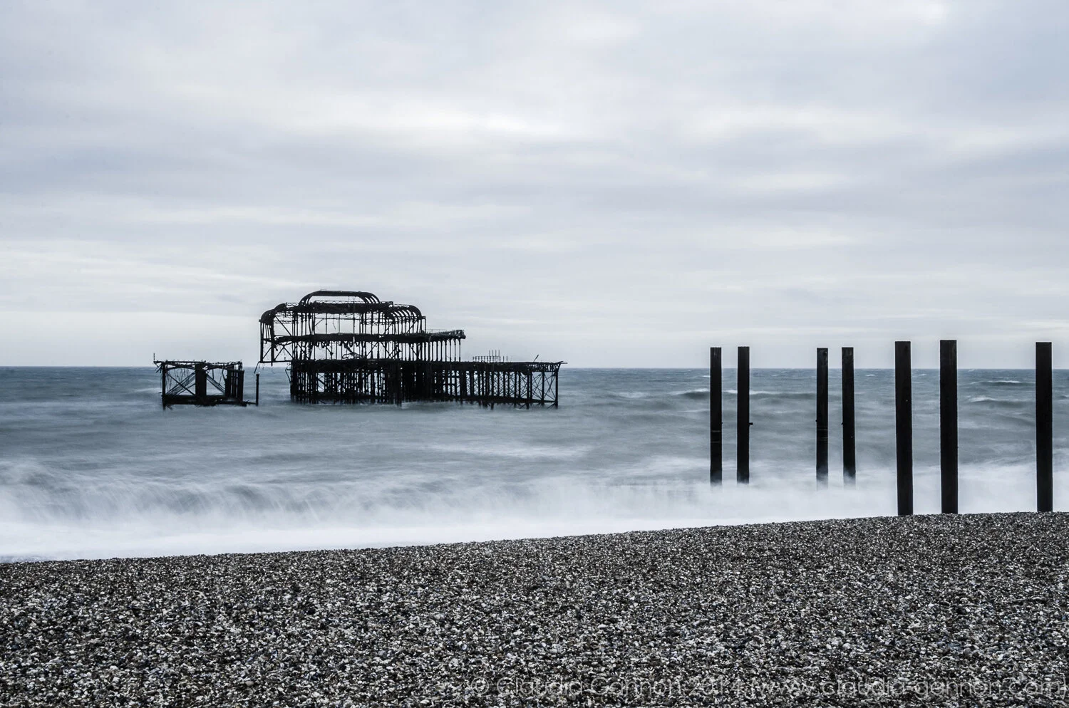 Brighton West Pier, Burnt down pier in brighton, Photography west pier, brighton