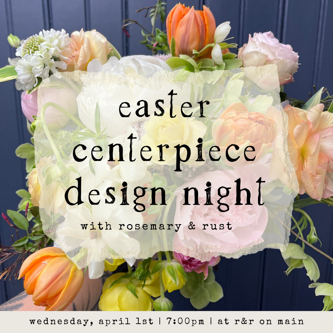 easter centerpiece - design night, 4/1