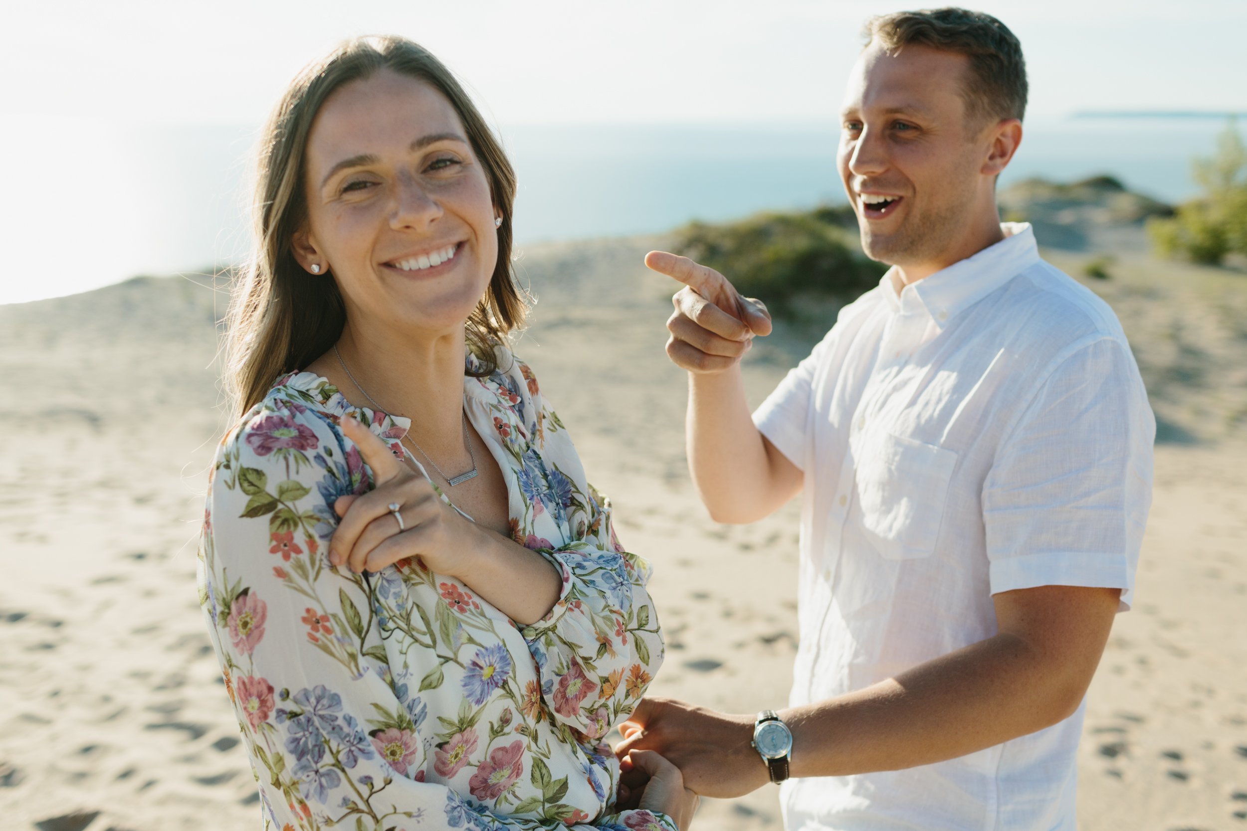 Sleeping Bear Dunes National Park Engagement Photography by northern Michigan Wedding Photographer Mae Stier -005.jpg