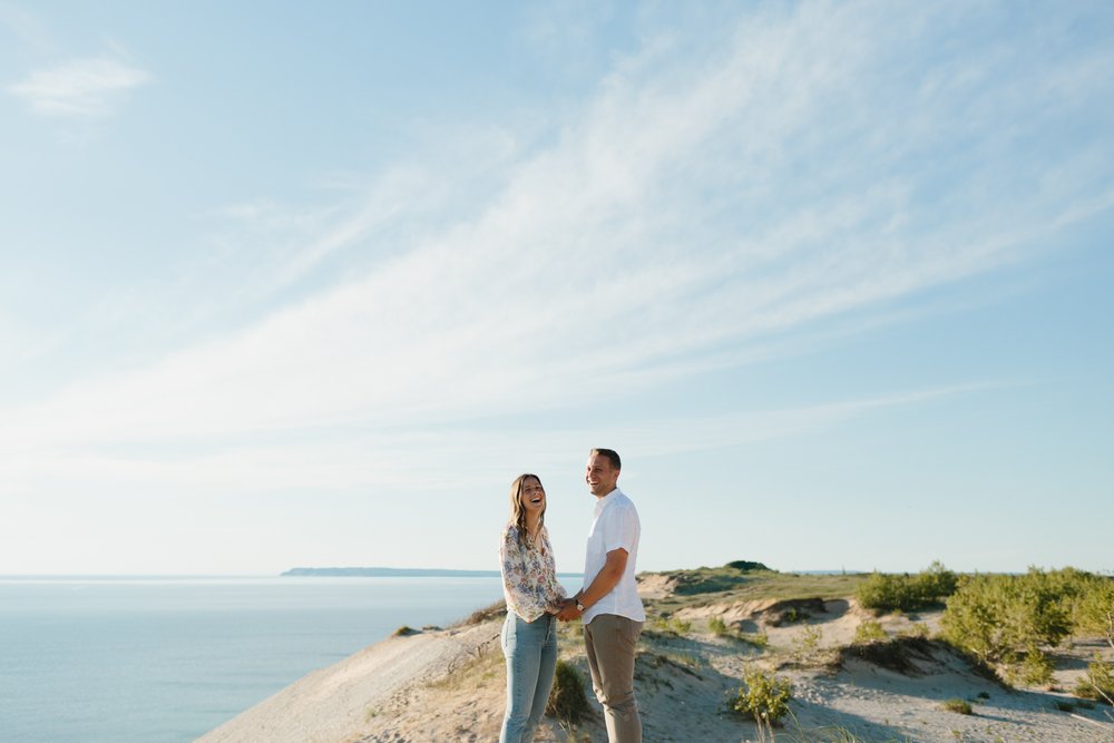 Sleeping Bear Dunes National Park Engagement Photography by northern Michigan Wedding Photographer Mae Stier -007.jpg