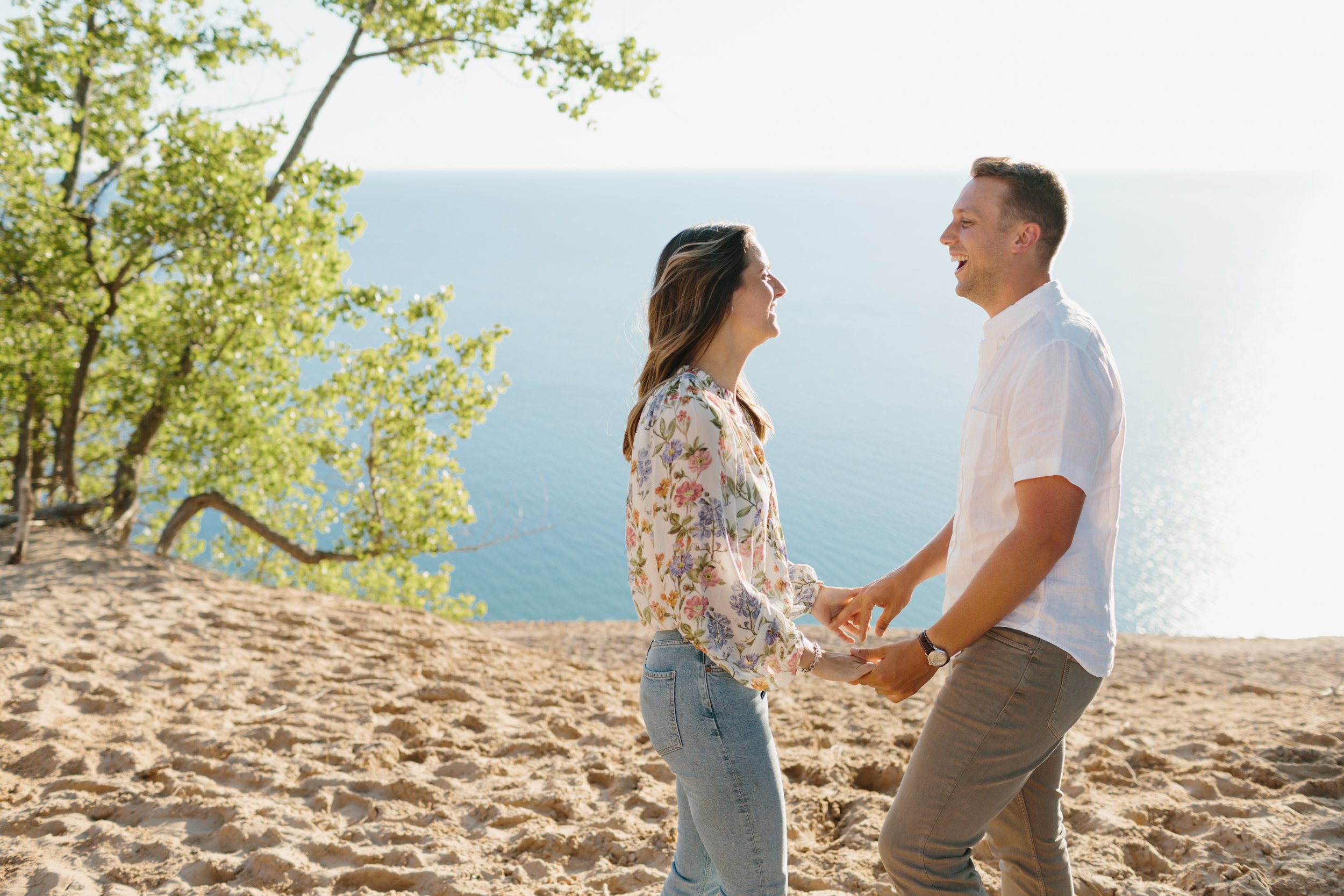 Sleeping Bear Dunes National Park Engagement Photography by northern Michigan Wedding Photographer Mae Stier -018.jpg