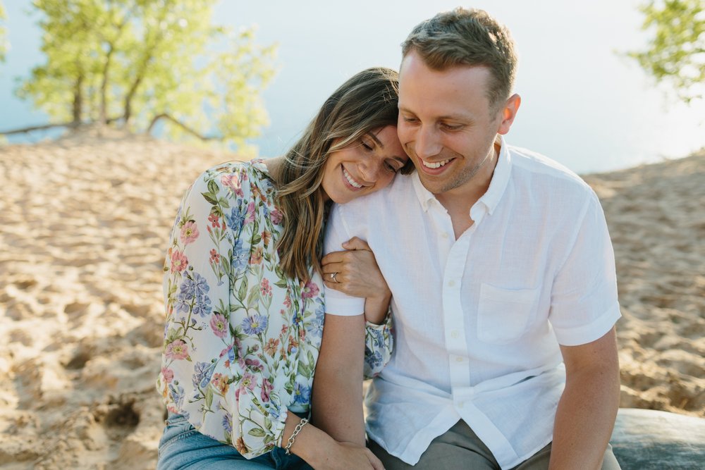 Sleeping Bear Dunes National Park Engagement Photography by northern Michigan Wedding Photographer Mae Stier -020.jpg