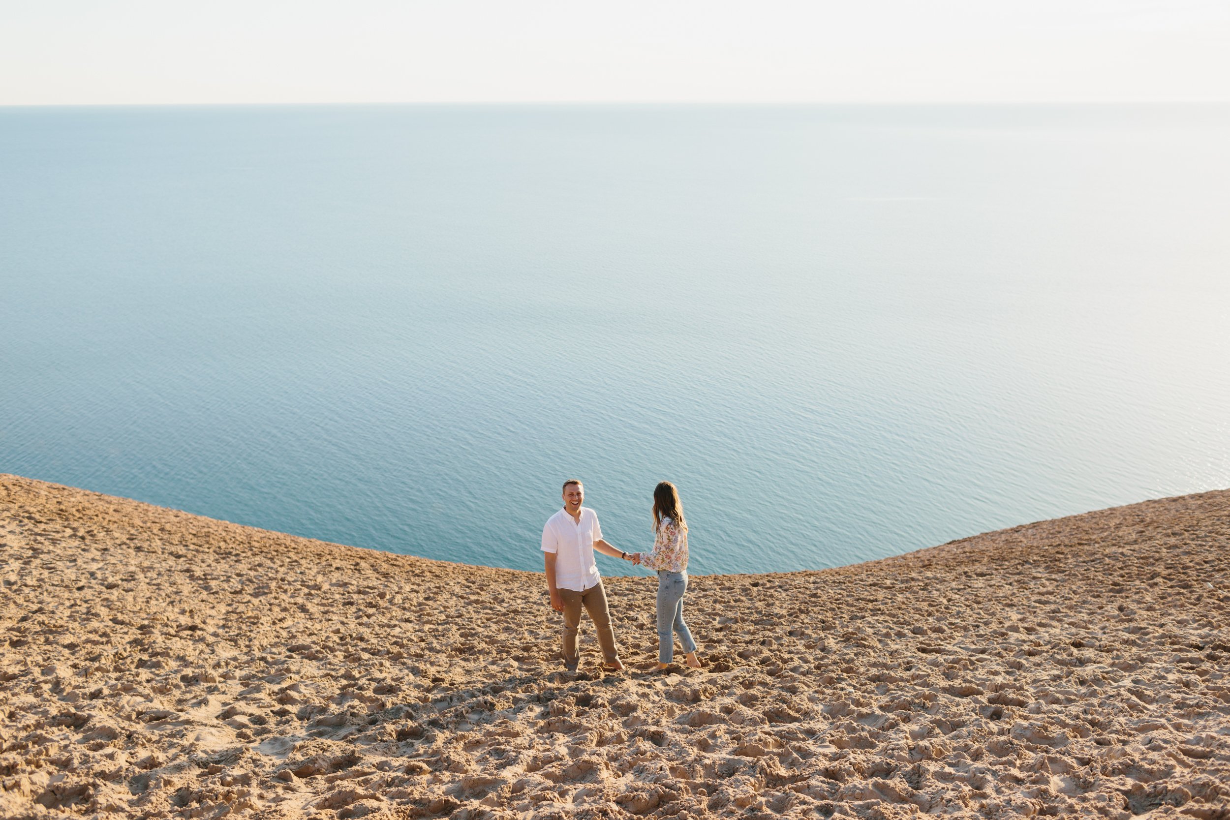 Sleeping Bear Dunes National Park Engagement Photography by northern Michigan Wedding Photographer Mae Stier -025.jpg