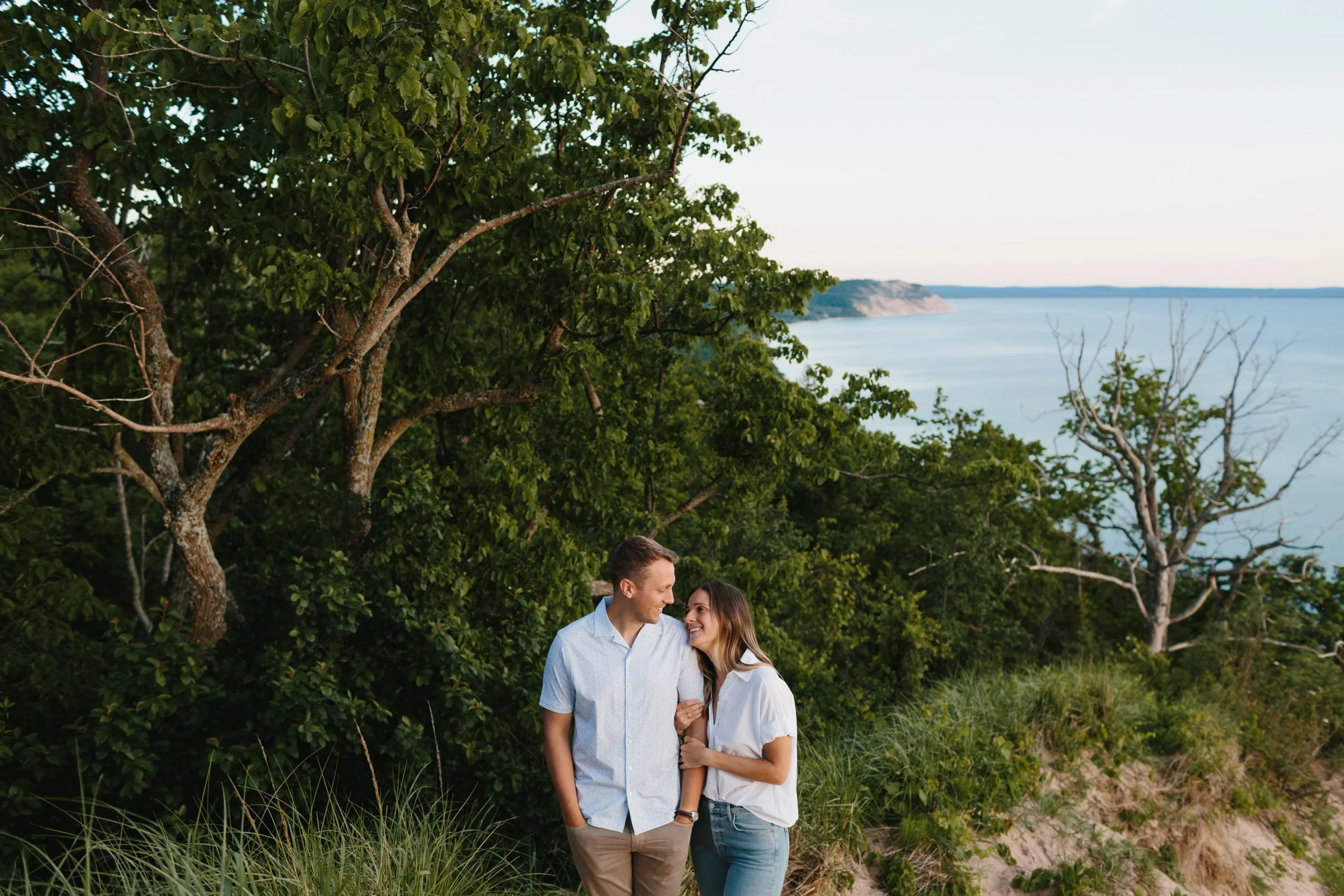 Sleeping Bear Dunes National Park Engagement Photography by northern Michigan Wedding Photographer Mae Stier -032.jpg